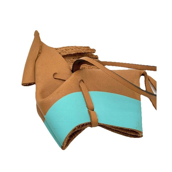 New Fossil Tan Leather Horse w Fringe Mane Hanging Bag Charm Dangle Accessory - Picture 2 of 4